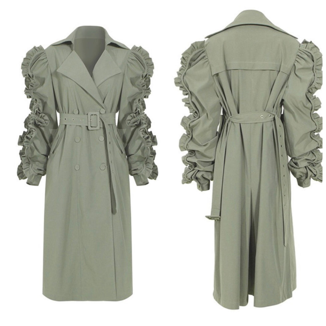 Tuffed Trench Coat